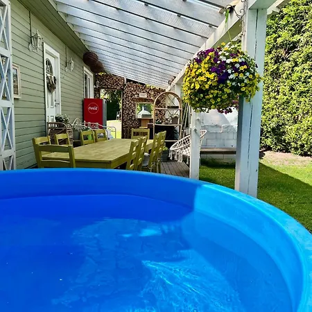 Private Family With Sauna, Hot Tub, Playground And Outside Lounge Area Parnu