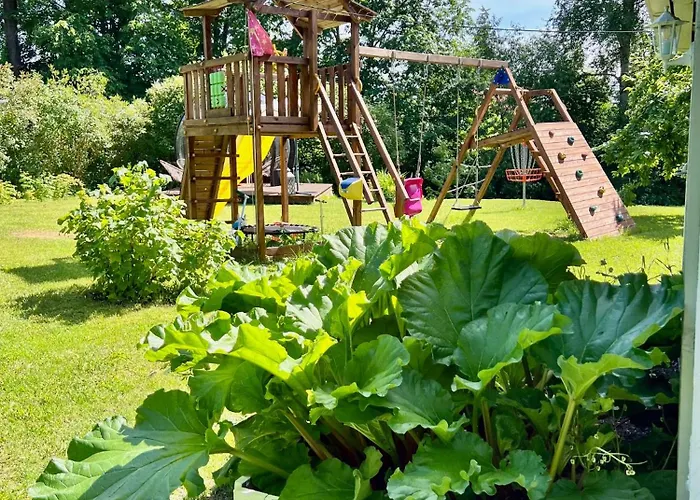 Private Family With Sauna, Hot Tub, Playground And Outside Lounge Area Villa *